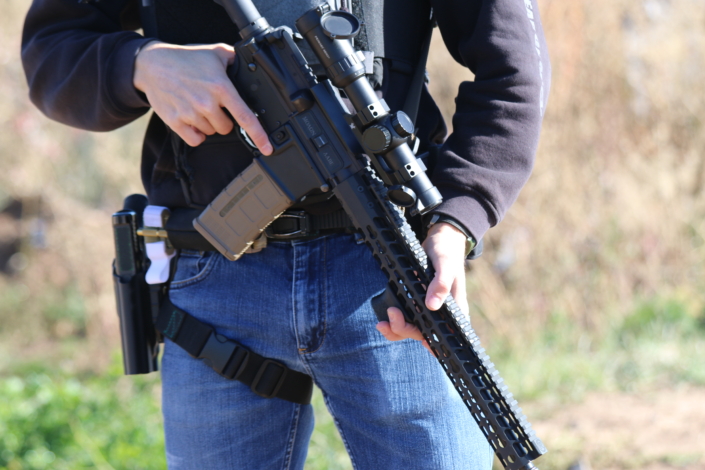 Rifle set up with Ranger Belt