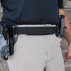 Man Wearining Dominate Defense Combo Belt with Firearm and Magazine Clips