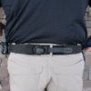 Man Wearing Dominate Defense Combo Belt